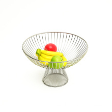 Wholesale Metal Wire Storage Baskets Iron Table Organizer Vegetable Mesh Bowl Kitchen Storage Metal Fruit Basket